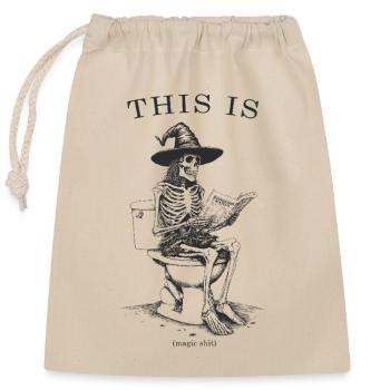 This ismagic §$'* - Closable cotton gift bag (25x30cm) - nature - Front
