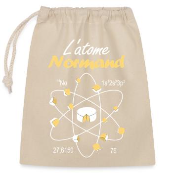 The Norman Atom Flag Leopards Norman Pride - Closable cotton gift bag (25x30cm) - nature - Front