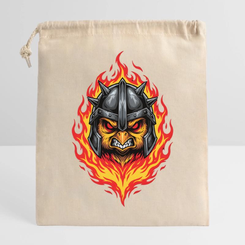 Heavy Metal Easter Party Rocker Easter Egg Easter Bunny Closable cotton gift bag (25x30cm)