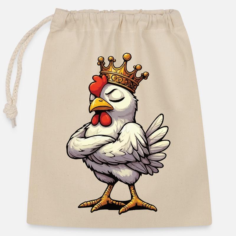 Chickens Chicken Chicken Lover Rooster Chicken Owner - Closable cotton gift bag (25x30cm) - nature