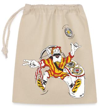 DJ, Wiltsch, Suisse, Fête, Drôle, Cool - Sac cadeau en coton avec cordon (25 x 30 cm) - nature - Devant
