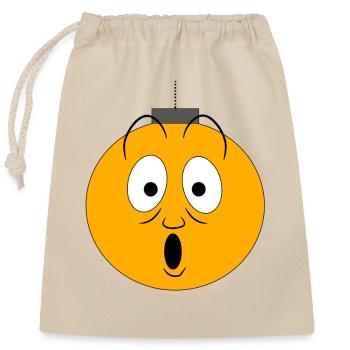 Ball amazement - Closable cotton gift bag (25x30cm) - nature - Front