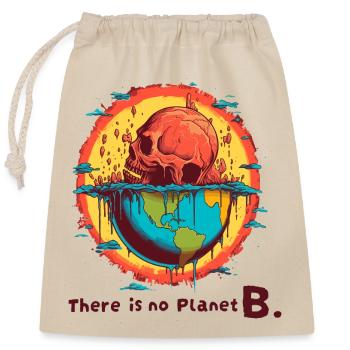 Earth Dying - Verschließbarer Geschenkbeutel aus Baumwolle (25x30cm) - Natur - Vorne
