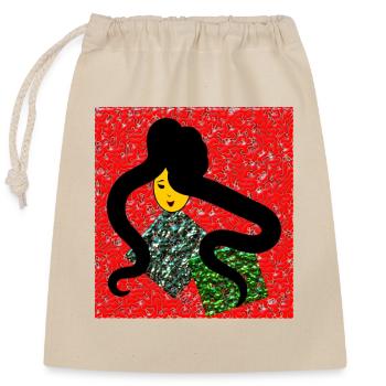 anniversary. Anniversary Decade. humor. funny - Closable cotton gift bag (25x30cm) - nature - Front