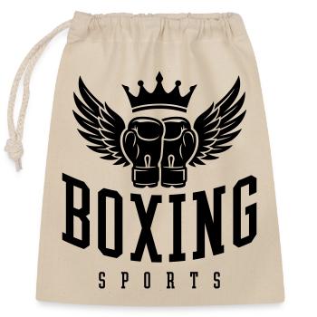 Boxing Sport Boxen - Sac cadeau en coton avec cordon (25 x 30 cm) - nature - Devant