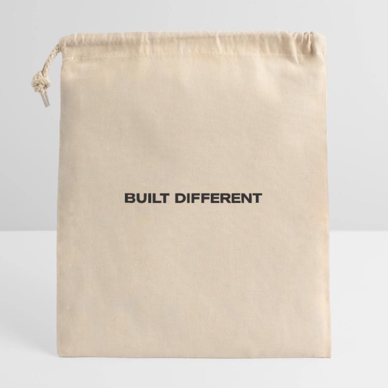 Construit différemment Sac cadeau en coton avec cordon (25 x 30 cm)