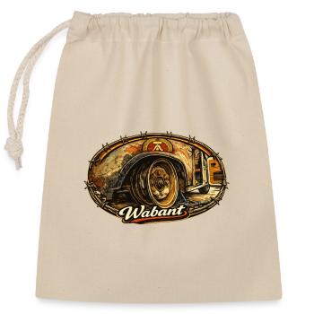 Wabant Rusty Vintage Wheeled Cart - Closable cotton gift bag (25x30cm) - nature - Front