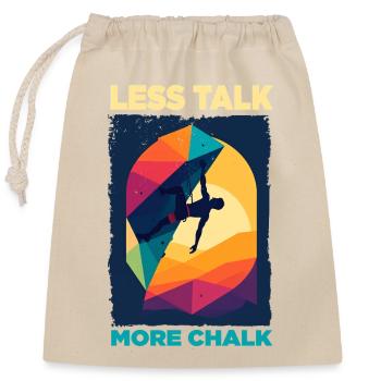Grimpeur abstrait avec palette de couleurs - Sac cadeau en coton avec cordon (25 x 30 cm) - nature - Devant