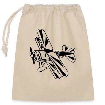 Pitts - Sac cadeau en coton avec cordon (25 x 30 cm) - nature - Devant