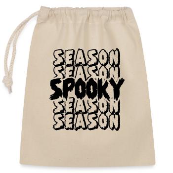 Season Spooky Black - Closable cotton gift bag (25x30cm) - nature - Front