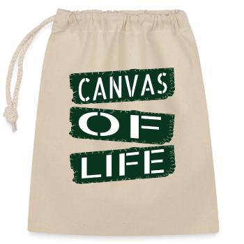 Natural Beauty Unique Expression Happy - Closable cotton gift bag (25x30cm) - nature - Front