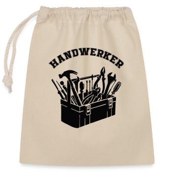 Tool Toolbox Craftsman - Closable cotton gift bag (25x30cm) - nature - Front