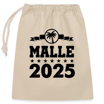 MALLE 2025 - Closable cotton gift bag (25x30cm) - nature - Front