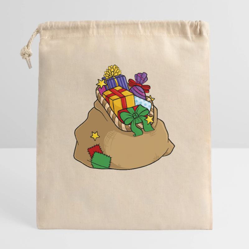 Nicholas Sack presents Closable cotton gift bag (25x30cm)