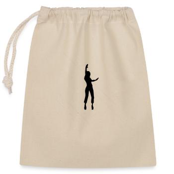 Dancing Dance Music - Closable cotton gift bag (25x30cm) - nature - Front