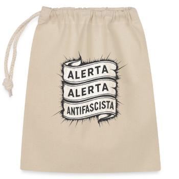 Alerta Alerta Antifascista Antifasciste - Sac cadeau en coton avec cordon (25 x 30 cm) - nature - Devant