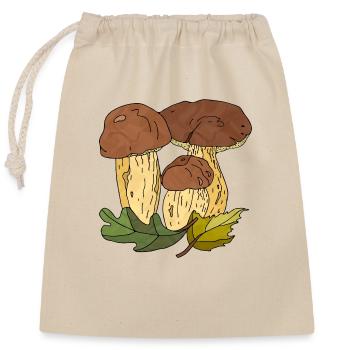 Fungi - Closable cotton gift bag (25x30cm) - nature - Front