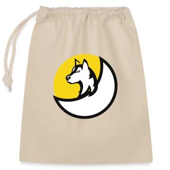 German shepherd dog - Closable cotton gift bag (25x30cm) - nature - Front