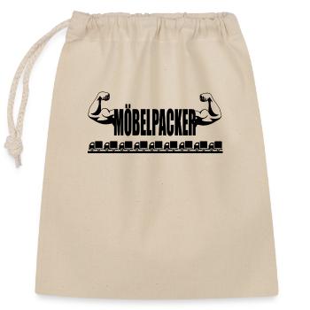 Movers, relocation helper truck shirt gift - Closable cotton gift bag (25x30cm) - nature - Front