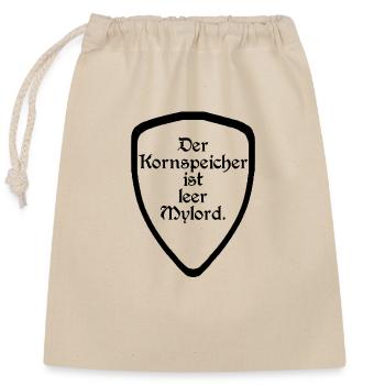 The Granary is empty Mylord V2 (b) - Closable cotton gift bag (25x30cm) - nature - Front
