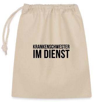Infirmière formation infirmiere aide-soignante cadeau - Sac cadeau en coton avec cordon (25 x 30 cm) - nature - Devant