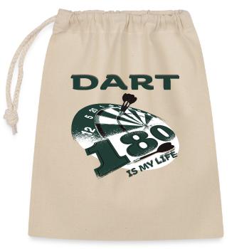 Dart Darts - Verschließbarer Geschenkbeutel aus Baumwolle (25x30cm) - Natur - Vorne