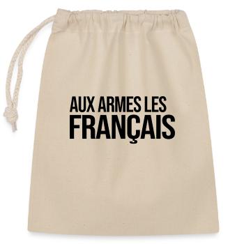France - Sac cadeau en coton avec cordon (25 x 30 cm) - nature - Devant