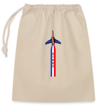 athos patrouille de France meeting aérien - Sac cadeau en coton avec cordon (25 x 30 cm) - nature - Devant