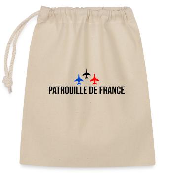 Patrouille de France meeting aérien armée de l'air - Sac cadeau en coton avec cordon (25 x 30 cm) - nature - Devant