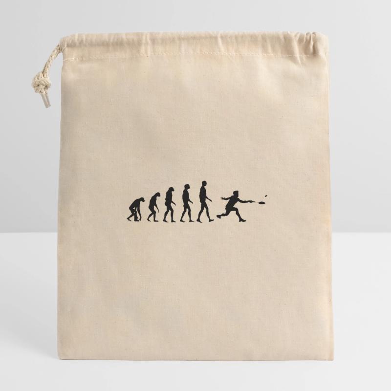 Cadeau d'évolution de badminton d'évolution de volant Sac cadeau en coton avec cordon (25 x 30 cm)