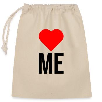 I love myself gift humor - Closable cotton gift bag (25x30cm) - nature - Front