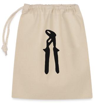 Pinces artisans artisans outil - Sac cadeau en coton avec cordon (25 x 30 cm) - nature - Devant