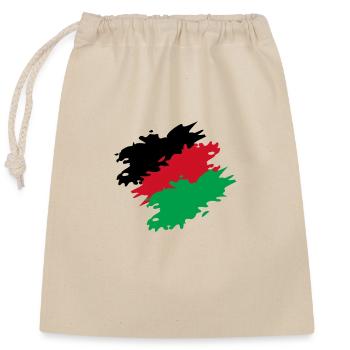 Malawi couleurs drapeau drapeau brosse - Sac cadeau en coton avec cordon (25 x 30 cm) - nature - Devant