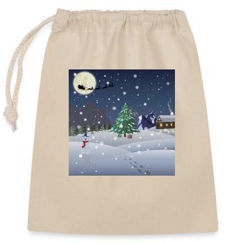 Holy illustration - Closable cotton gift bag (25x30cm) - nature - Front