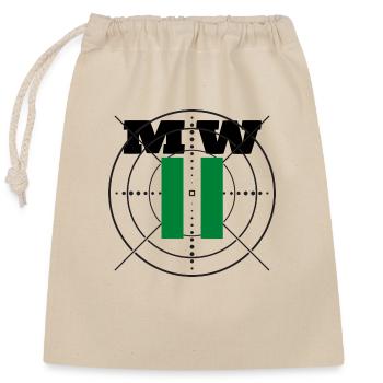 CSB-MW2-Ziel - Verschließbarer Geschenkbeutel aus Baumwolle (25x30cm) - Natur - Vorne