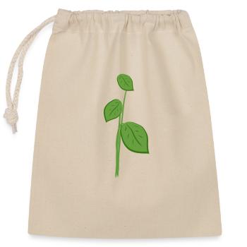 Feuilles Symbole de la nature végétale - Sac cadeau en coton avec cordon (25 x 30 cm) - nature - Devant