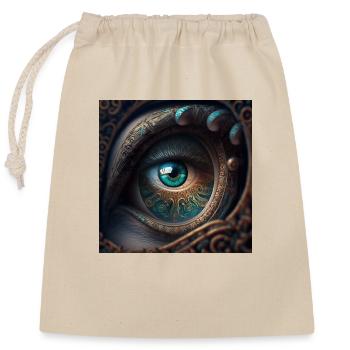 the eye by daniel costa 3 - Closable cotton gift bag (25x30cm) - nature - Front