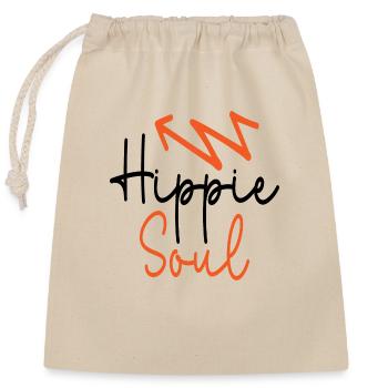 Hippie Soul - Closable cotton gift bag (25x30cm) - nature - Front
