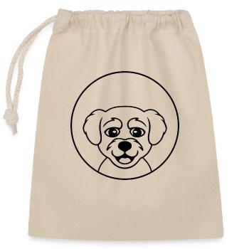 DOG CAT PET - Closable cotton gift bag (25x30cm) - nature - Front