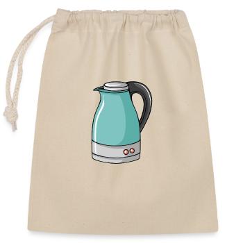 Electric kettle - Closable cotton gift bag (25x30cm) - nature - Front
