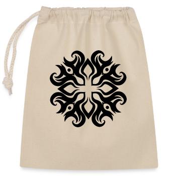 Symbol Gift Ornament Ethnic Spirit Art Orient - Closable cotton gift bag (25x30cm) - nature - Front
