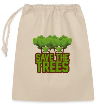 Nature - Sac cadeau en coton avec cordon (25 x 30 cm) - nature - Devant