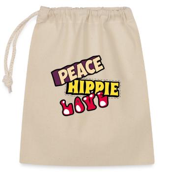 Hippy - Closable cotton gift bag (25x30cm) - nature - Front