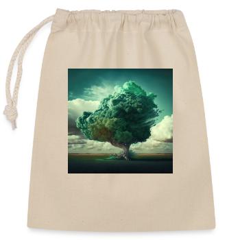 Zen tree n°1 - Closable cotton gift bag (25x30cm) - nature - Front