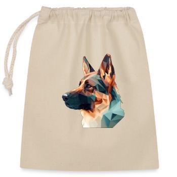 CHIEN DE BERGER - Sac cadeau en coton avec cordon (25 x 30 cm) - nature - Devant