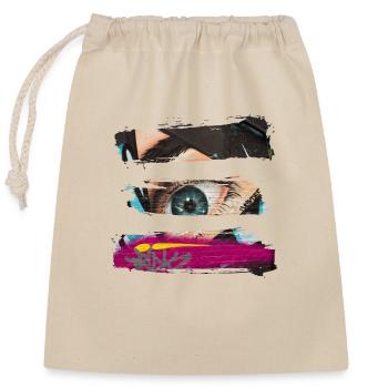 Graffiti style Splash hip hop couleurs peintre couleur - Sac cadeau en coton avec cordon (25 x 30 cm) - nature - Devant