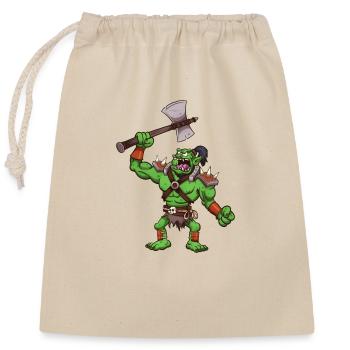Troll Chief - Closable cotton gift bag (25x30cm) - nature - Front