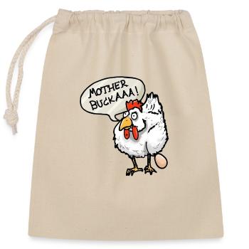 Mother bukaaa!! - Closable cotton gift bag (25x30cm) - nature - Front