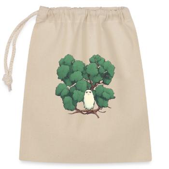Garde de nuit - Sac cadeau en coton avec cordon (25 x 30 cm) - nature - Devant