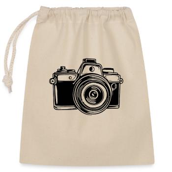 Photographe Photographie Caméra de photographie - Sac cadeau en coton avec cordon (25 x 30 cm) - nature - Devant